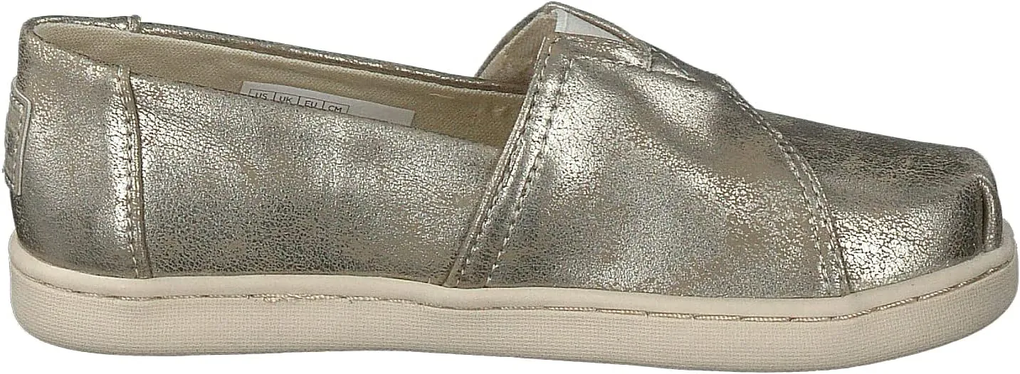 TOMS Toddler Girls Alpargata Ballerina - Black