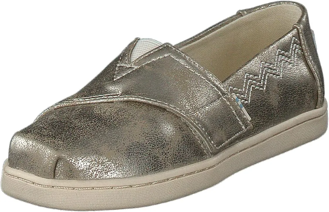 TOMS Toddler Girls Alpargata Ballerina - Black