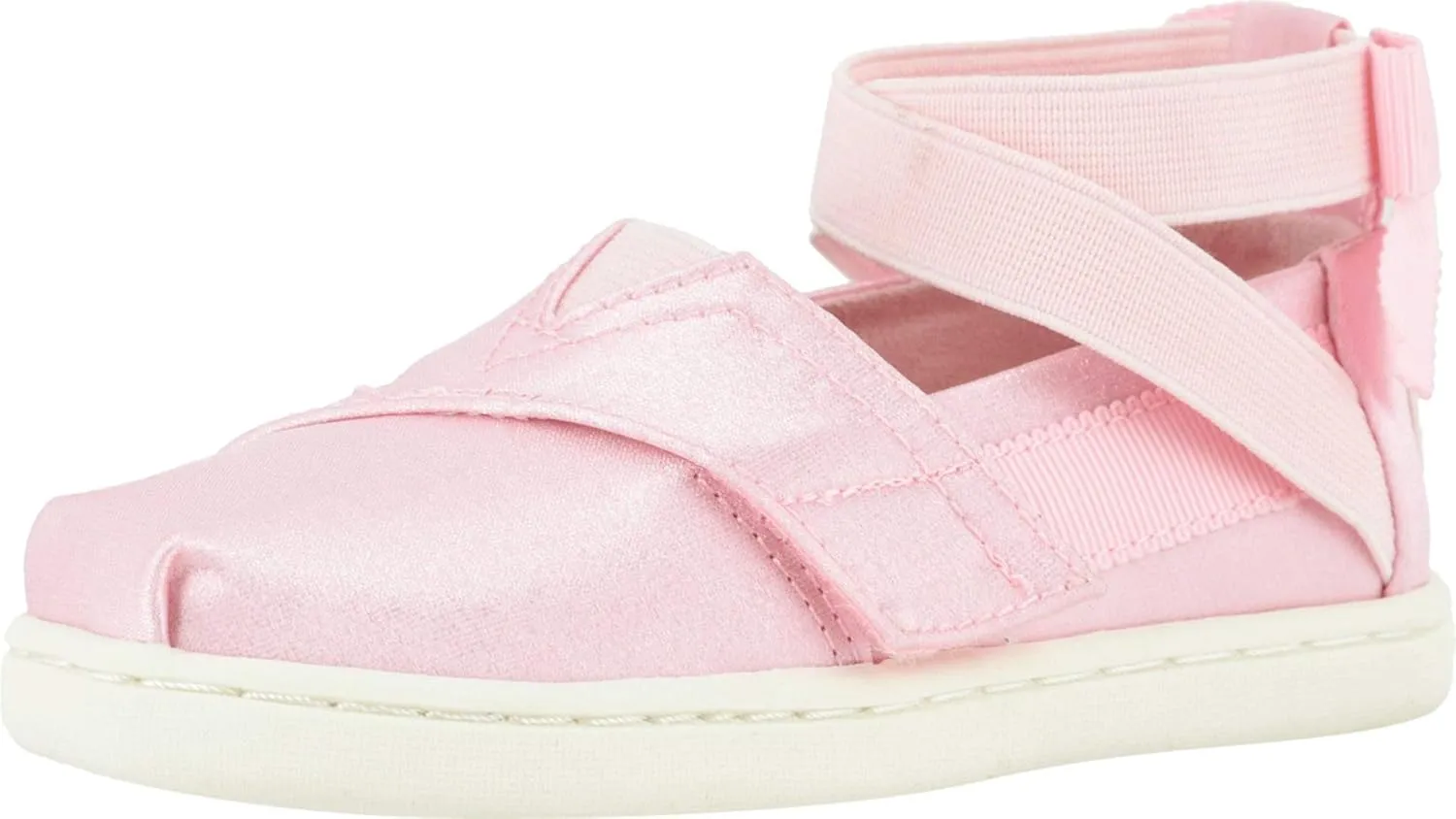 TOMS Toddler Girls Alpargata Ballerina - Black
