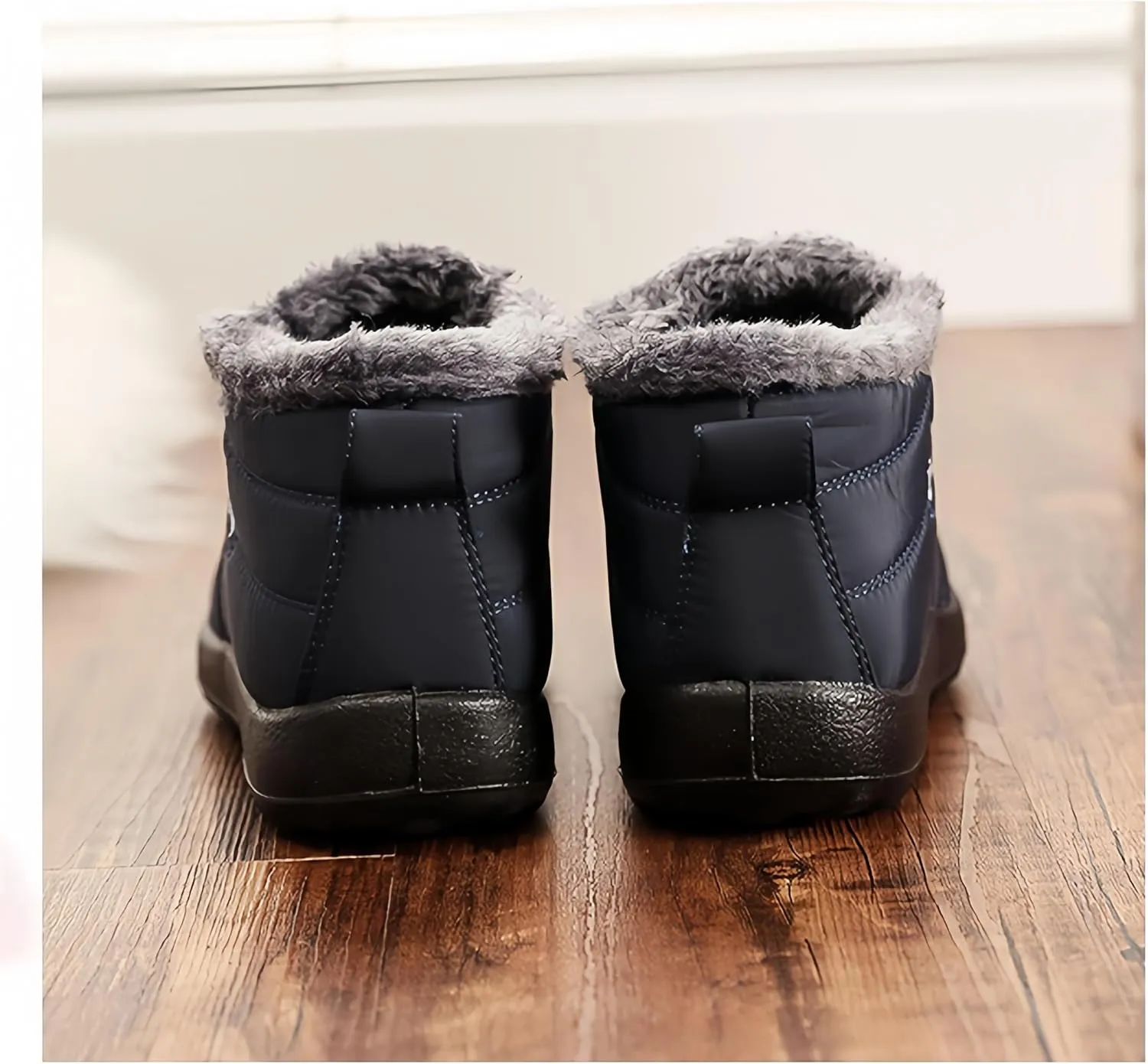 Ulalaza Womens Snow Boots Insulated Durable Slip-Resistant Warm Cozy Thickened Plush Lining Waterproof Upper Cold-Weather Winter Shoes Ankle Boots Outdoor
