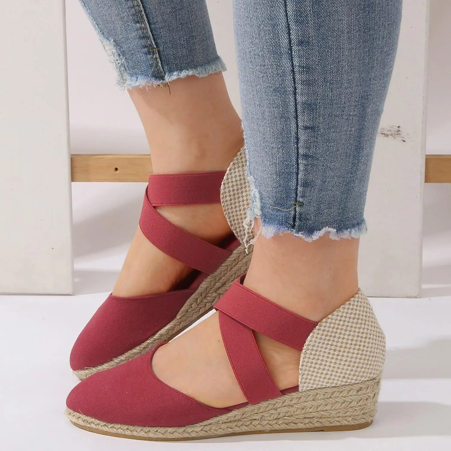 Wedge Sandals Open Toe Flatform Wedge Casual Sandal Vacation Sandals for Women Women’s Low Wedges Platform Sandals