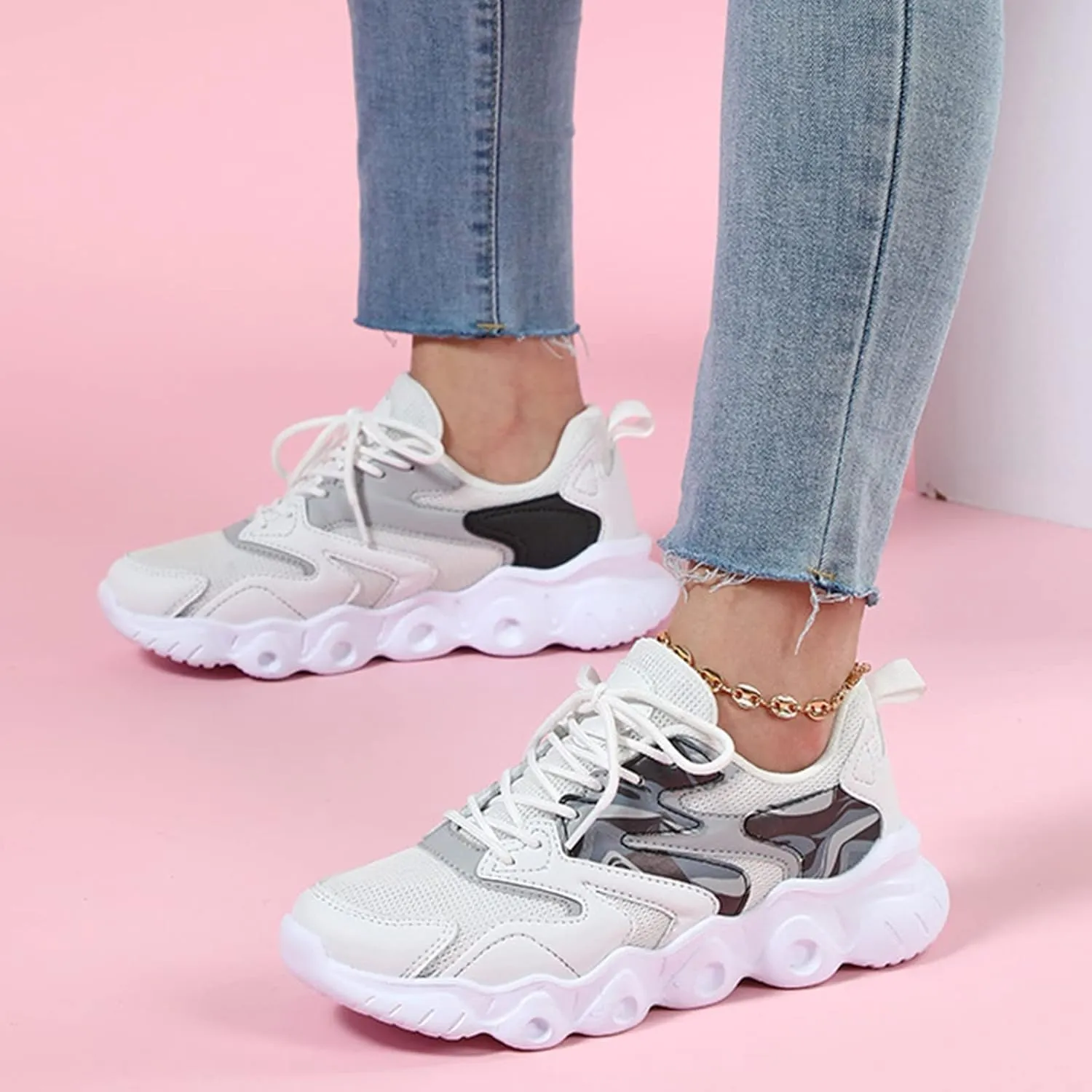 Wedge Sneakers for Women Comfortable Dressy Flats Shoes Women Dressy Wide Feet Orthopedic Comfy Running Shoes Women Wide Sneakers for Women Size 8 Wide Width Size 11 Non Slip Shoes Women