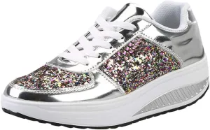 Wedge Sneakers for Women Dressy Size 10 Walking Shoes Women Slip On Dressy Womens Slip On Sneakers 8.5 Womens High Top Sneakers Black Pull On Sneakers Womens