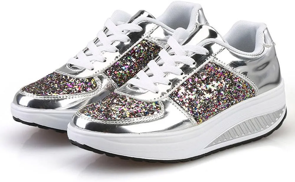 Wedge Sneakers for Women Dressy Size 10 Walking Shoes Women Slip On Dressy Womens Slip On Sneakers 8.5 Womens High Top Sneakers Black Pull On Sneakers Womens