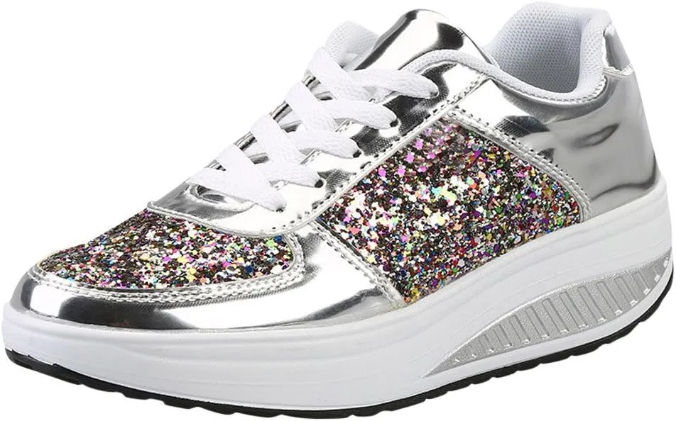 Wedge Sneakers for Women Dressy Size 10 Walking Shoes Women Slip On Dressy Womens Slip On Sneakers 8.5 Womens High Top Sneakers Black Pull On Sneakers Womens