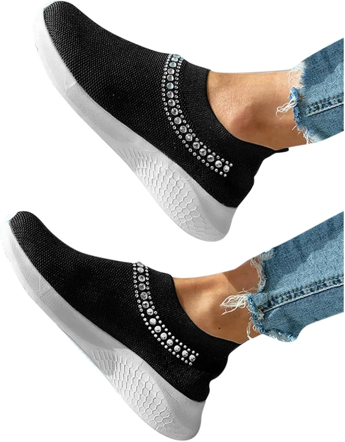 White Sneakers for Women Sneakers for Women Sneakers for Women High Top Sneakers for Women Casual Running Shoes Comfy Outdoor Walking Shoes Breathable Slip On Casual Shoes