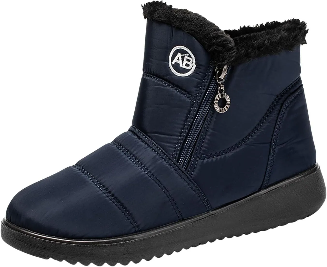 Winter Boots For Women Waterproof Waterproof Snow Boots Fur Lined Ankle Booties Warm Mid Calf Boots Outdoor Shoes