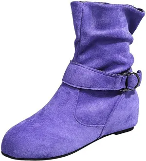 Women Ankle Boots High Ankle Booties for Women Low Heel Womens Shoes Casual Fall Ankle Boots Womens Flat Sole Ankle Boots Comfort Leather Ankle Boots for Women Women Brown Ankle Boot
