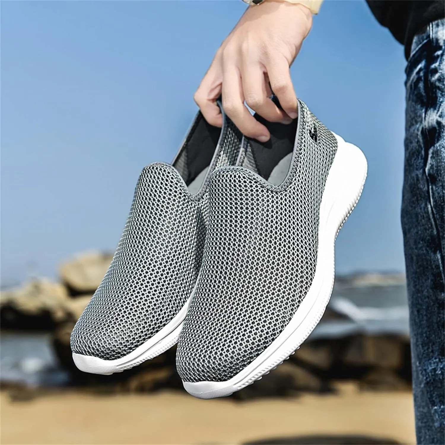Women Running Shoes Lightweight Tennis Shoes Non Slip Tennis Shoes Womens Slip On Woman Shoes Casual Casual Sneakers Platform Tennis Shoe White Loafers