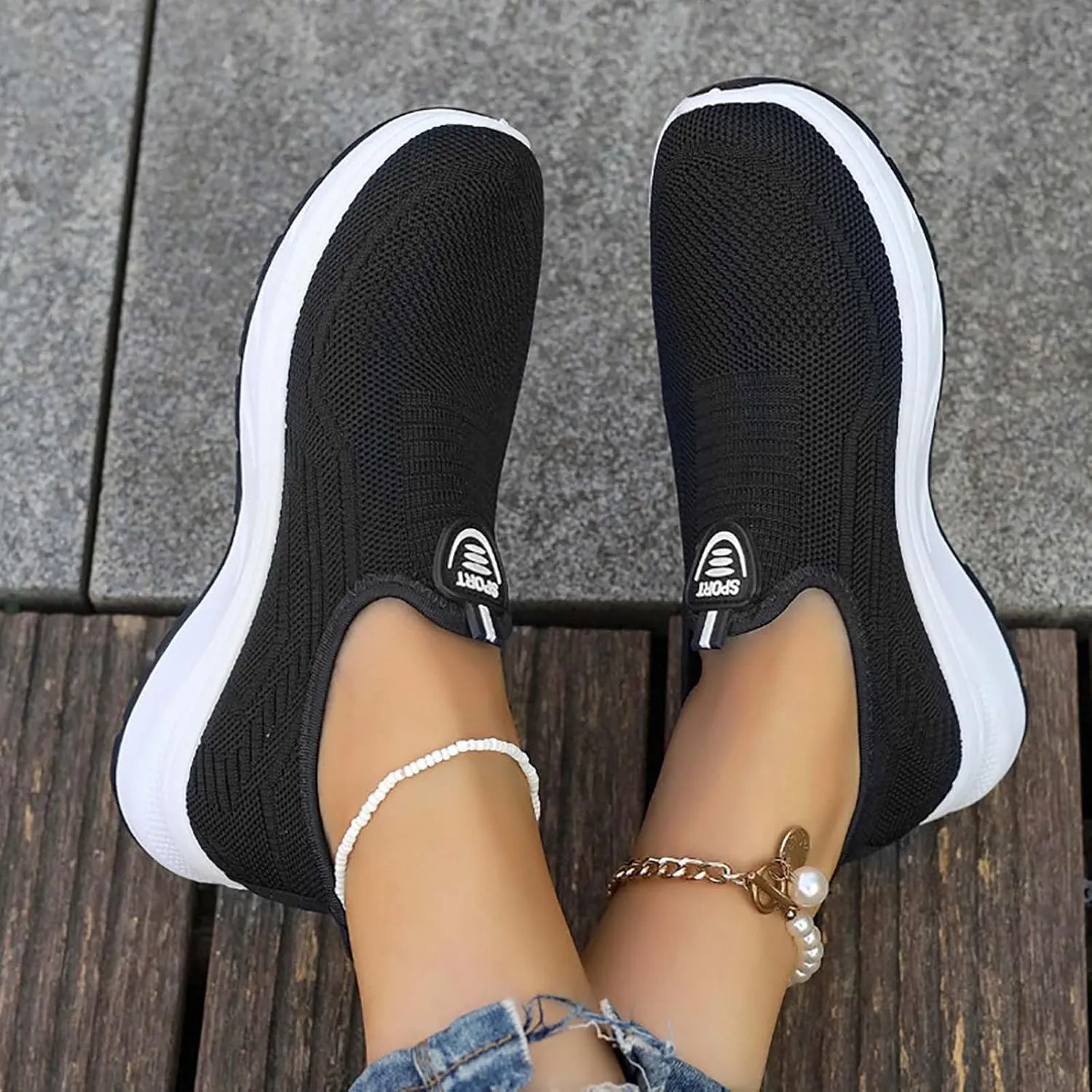 Women Trainers, Running Walking Sneakers Ladies Gym Trainer Jogging Lace Up Breathable Casual Lightweight Shoes
