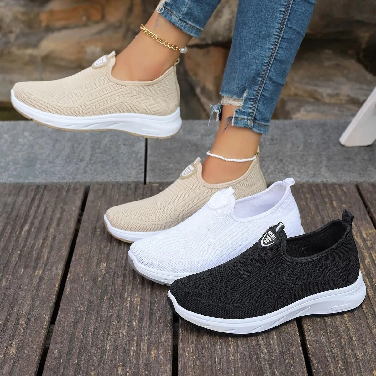 Women Trainers, Running Walking Sneakers Ladies Gym Trainer Jogging Lace Up Breathable Casual Lightweight Shoes