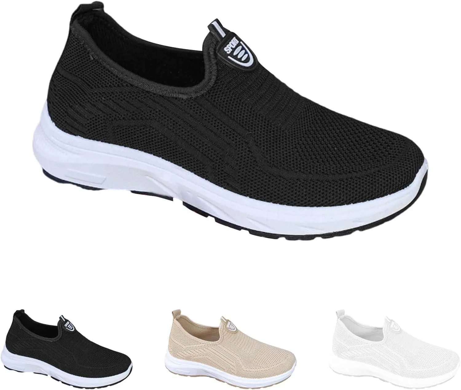 Women Trainers, Running Walking Sneakers Ladies Gym Trainer Jogging Lace Up Breathable Casual Lightweight Shoes
