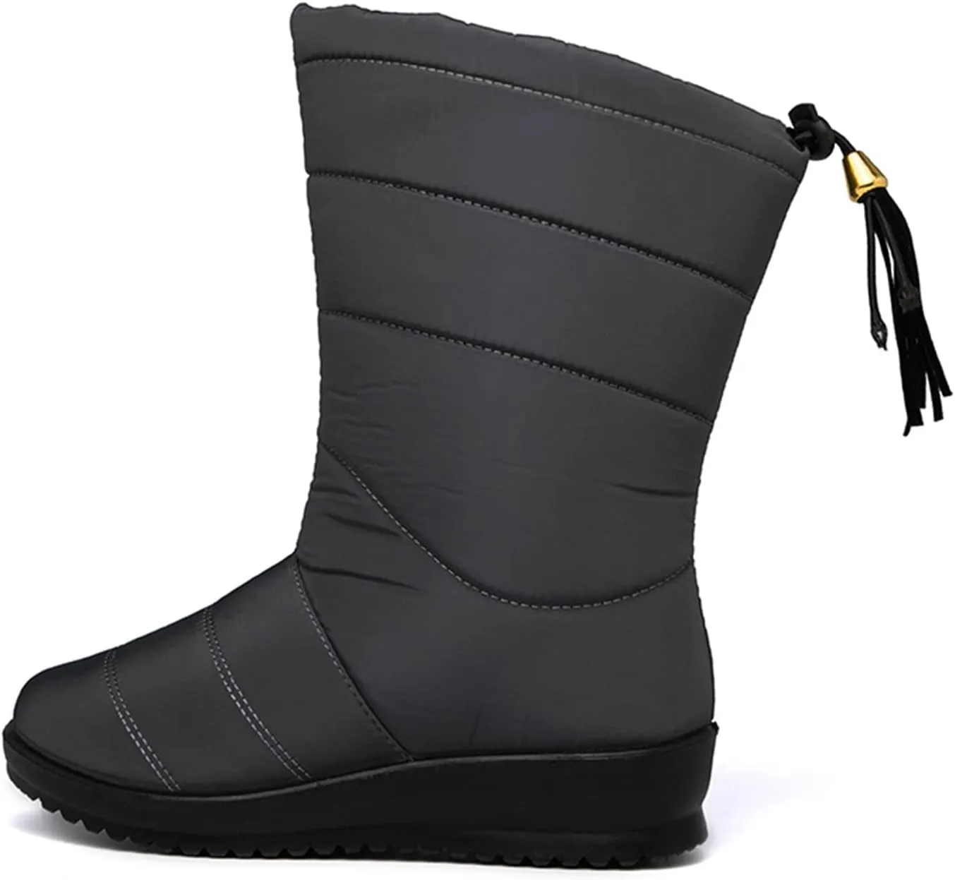 Womens Boots Winter Boots Women Winter Shoes Mid-Calf Snow Boots Wedges Warm Fur Female Boots Shoes Woman