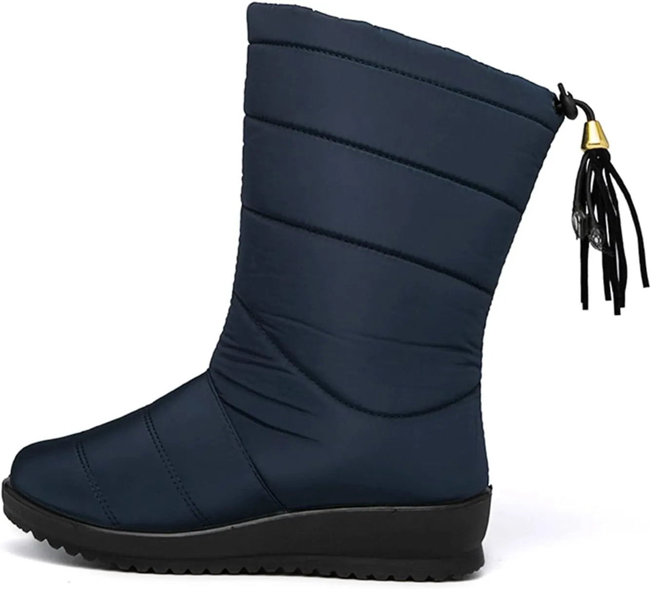Womens Boots Winter Boots Women Winter Shoes Mid-Calf Snow Boots Wedges Warm Fur Female Boots Shoes Woman