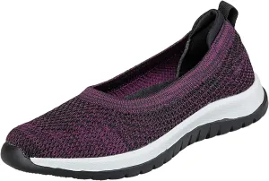 Womens Breathable Soft Sole Casual Sport Shoes Pointed Toe Flat Comfortable Lighweight Sneakers Hands Free Comfy Outdoor Walking Shoes for Ladies