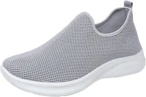 Womens Breathable Soft Sole Casual Sport Shoes Thick Sole Flat Comfortable Lighweight Sneakers Hands Free Comfy Outdoor Walking Shoes for Ladies