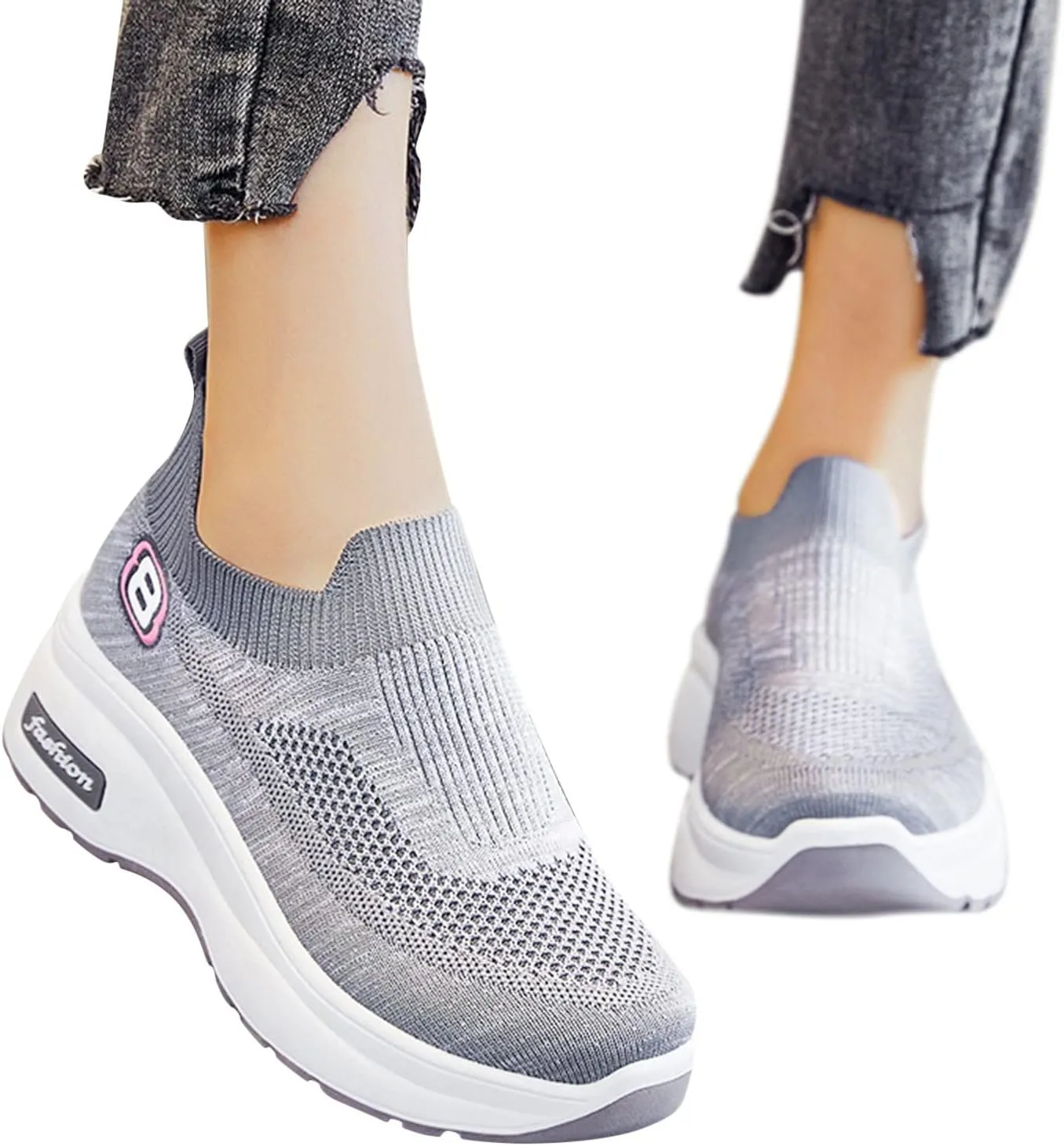 Womens Casual Sneakers Casual White Tennis Walking Shoes Casual Sneakers for Women Breathable Workout Shoes