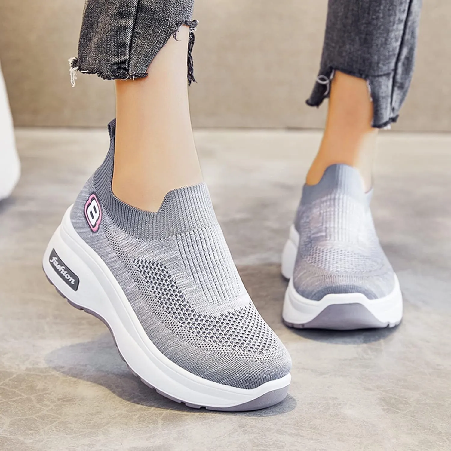 Womens Casual Sneakers Casual White Tennis Walking Shoes Casual Sneakers for Women Breathable Workout Shoes