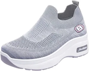 Womens Casual Sneakers Casual White Tennis Walking Shoes Casual Sneakers for Women Breathable Workout Shoes