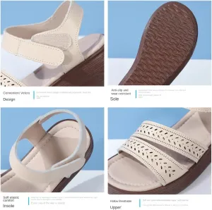 Women's Fashion Casual Summer Sandals, Thick Sole Soft Sole Open Toe Shoes, Contrast Color Outdoor Sandals