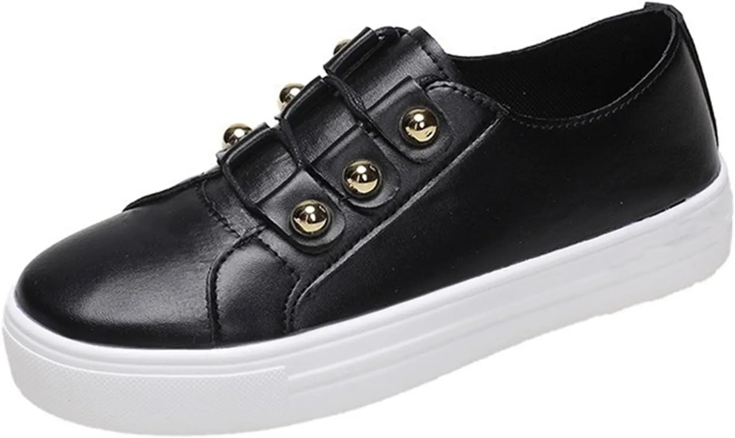 Women's Fashion Sneakers Brown Womens Slip On Loafers Shoes Fashion Canvas Sneakers Casual Classic Fall Soft Lightweight Comfort Breathable Non-Slip Flat Walking Shoes