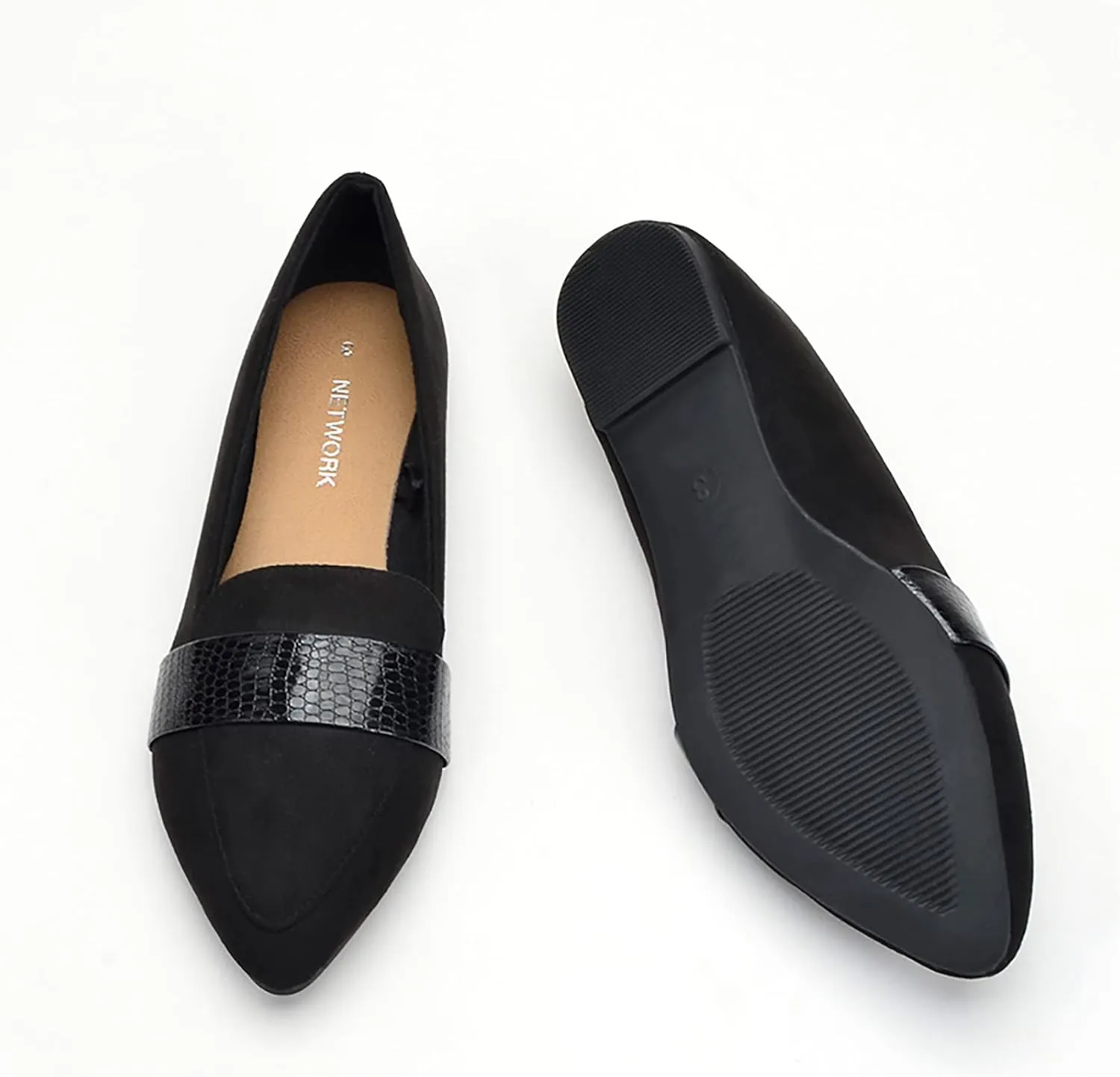 Women's Flats Pointed Toe Dress Shoes Comfort Business Shoes Slip-On Flat Shoes Casual Office Shoes Comfy Loafers