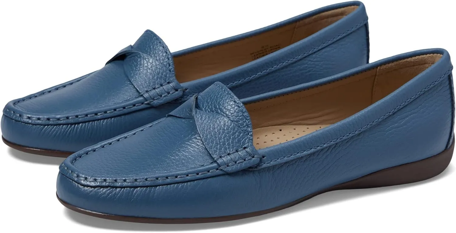 Women's Genuine Leather Casual Comfort Slip on Loafers