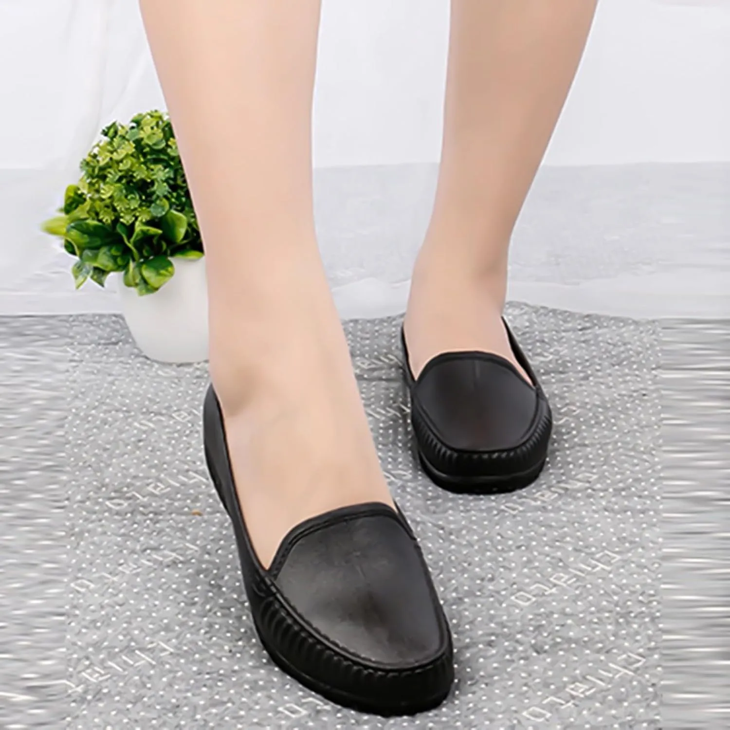 Women's Leather Shoes Orthopedic Slip-On Loafers Soft Walking Driving Shoes Business Work for Boys Casual Wear