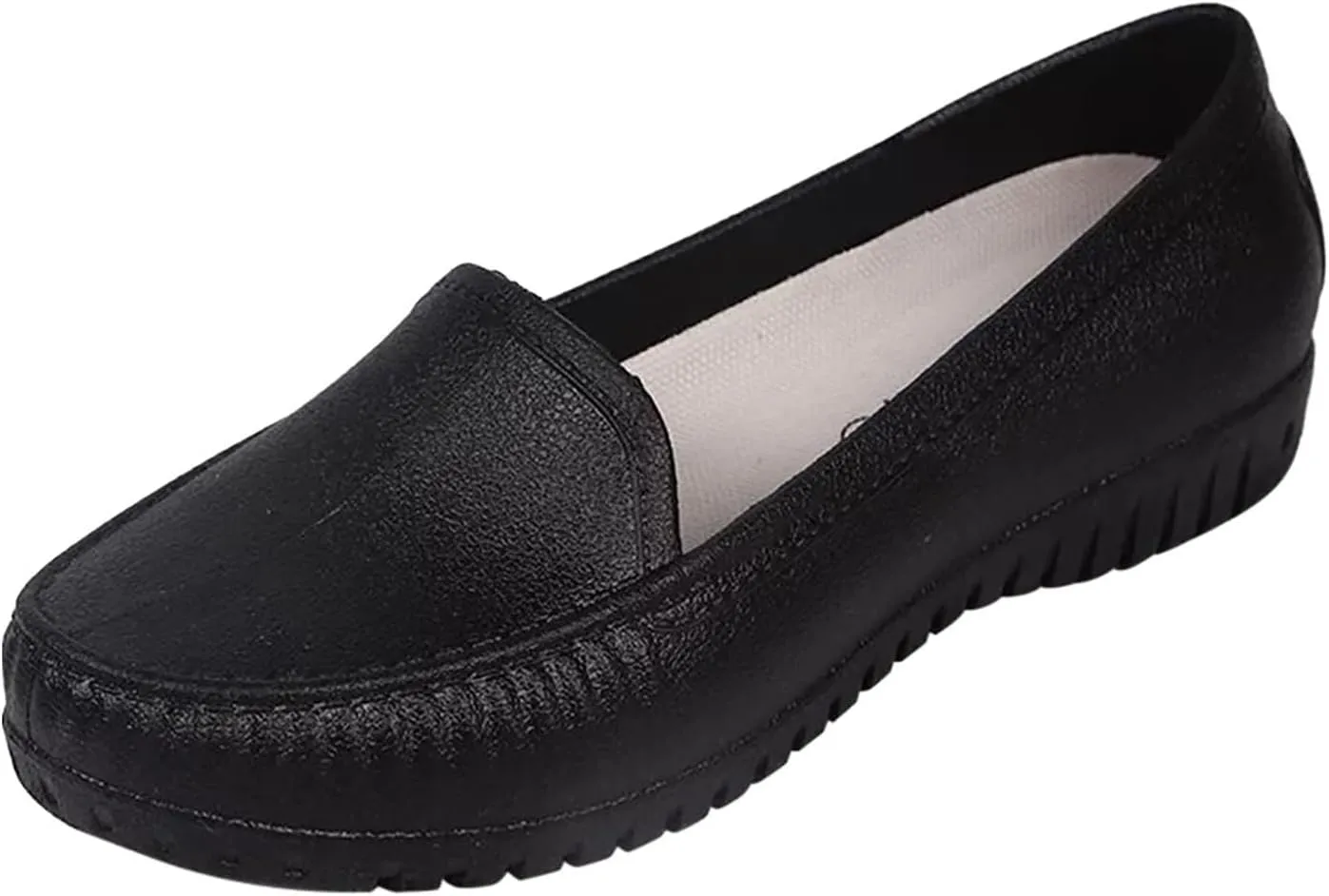 Women's Leather Shoes Orthopedic Slip-On Loafers Soft Walking Driving Shoes Business Work for Boys Casual Wear