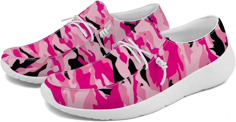 Women's Men's Loafers Slip-on Shoes Camouflage Shoes Gifts for Women Men