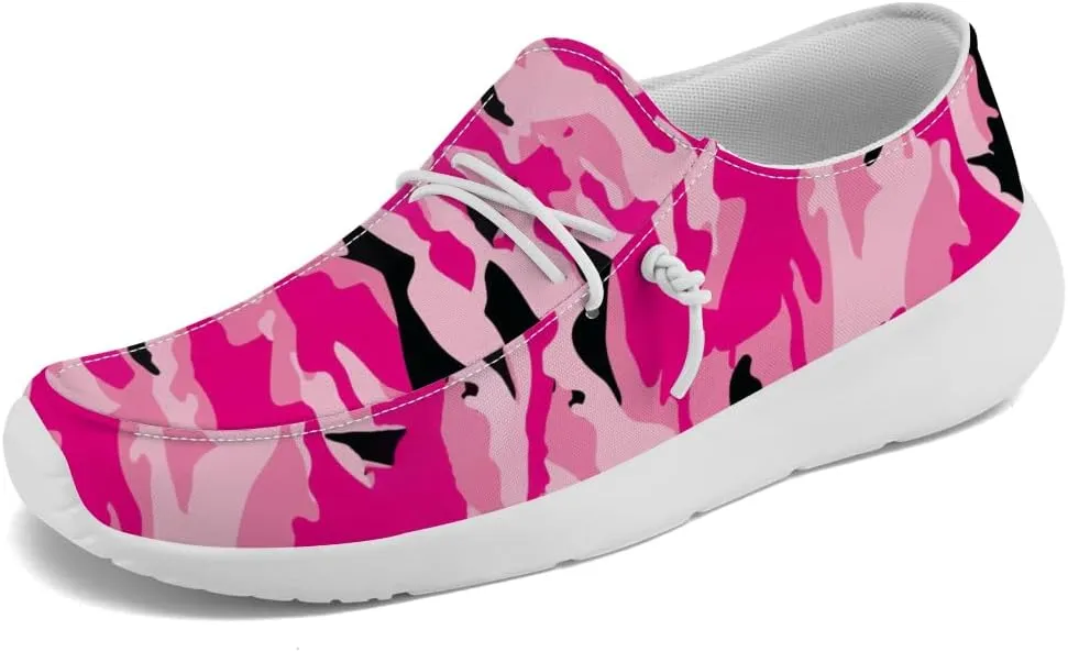 Women's Men's Loafers Slip-on Shoes Camouflage Shoes Gifts for Women Men