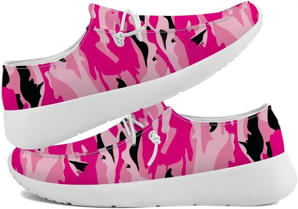 Women's Men's Loafers Slip-on Shoes Camouflage Shoes Gifts for Women Men