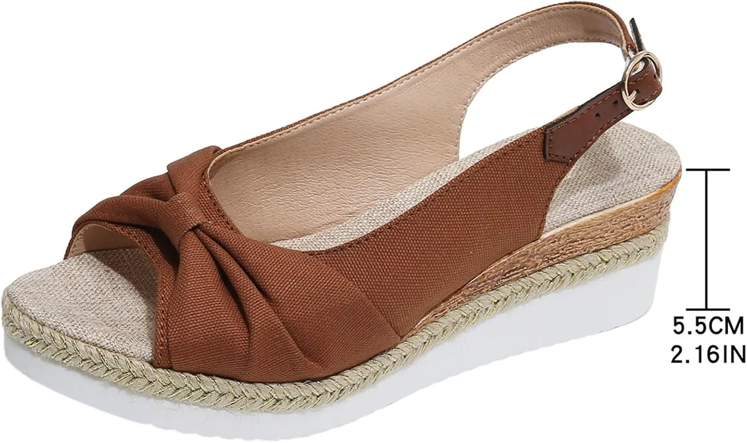Women's Platform & Wedge Sandals Wedge Casual Sandals For Women Buckle Women's Platform Sandals