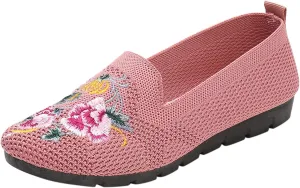 Women's Slip-On Casual Shoes Loafer Cute Loafer Slip on Ballet Flat Square Toe Comfortable Office Work Shoes