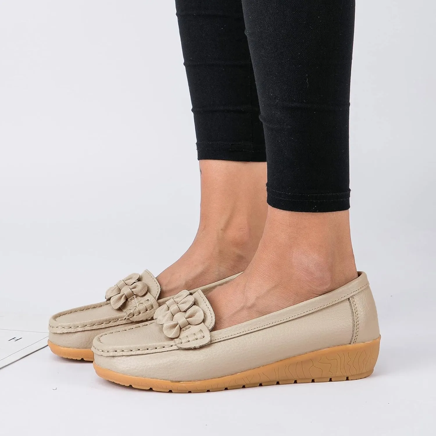 Womens Slip On Loafers Comfort Orthopedic Loafers Arch Support Sneakers Casual Walking Shoes Dressy Business Shoes