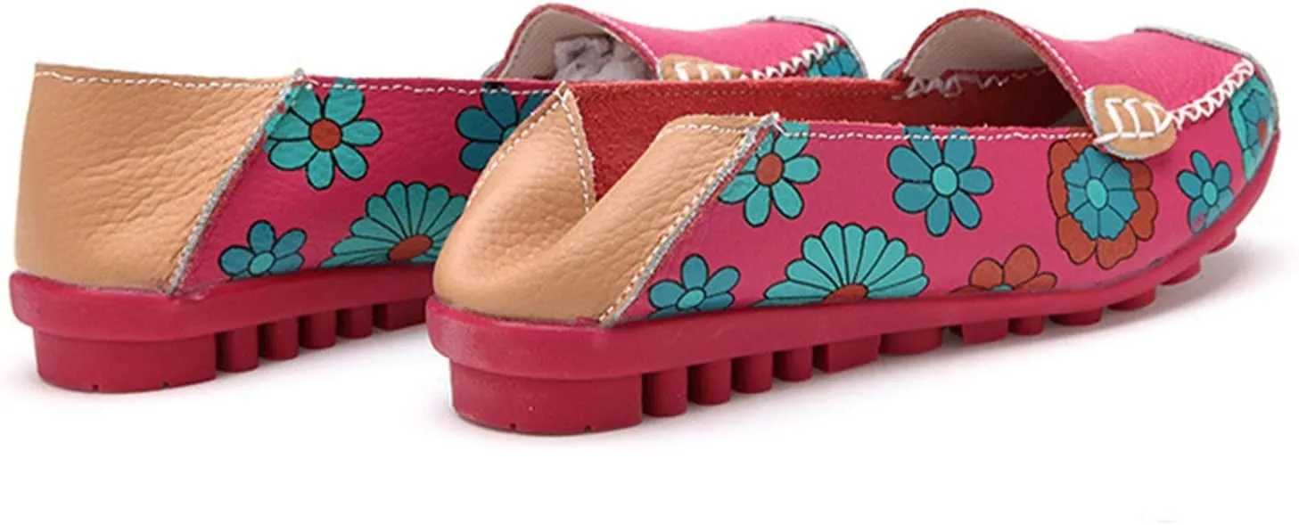 Women's Slip-On Mesh Slip on Loafers Soft White Flats Women's Comfort Penny Loafers with Arch Support