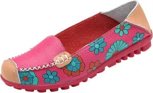 Women's Slip-On Mesh Slip on Loafers Soft White Flats Women's Comfort Penny Loafers with Arch Support