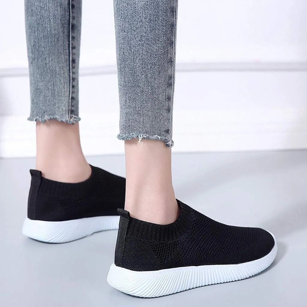 Women’s Slip-On Shoes Casual Lace-Free Walking Loafers Womens Tennis Shoes Boots Casual Black Shoes Shoes Sneakers Brown Tennis Shoe Loafers Casual Slip On