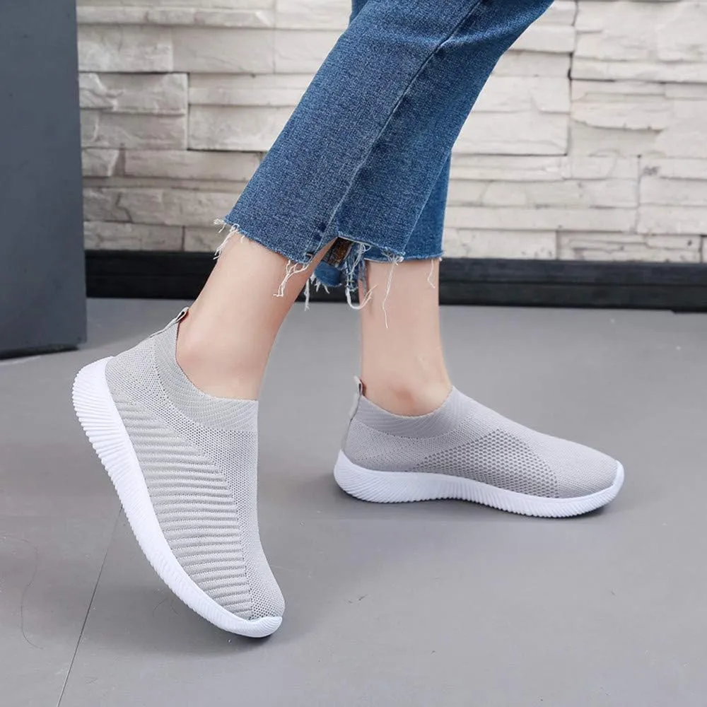 Womens Slip On Walking Shoes Non Slip Running Shoes Mens Casual Shoes Mesh Casual Black Shoes Walking Sneakers Brown Tennis Shoe Cross Trainer Shoe