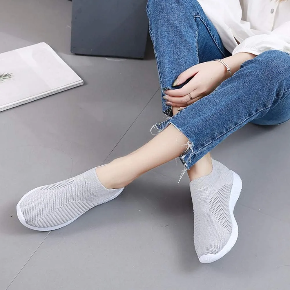 Womens Slip On Walking Shoes Non Slip Running Shoes Mens Casual Shoes Mesh Casual Black Shoes Walking Sneakers Brown Tennis Shoe Cross Trainer Shoe