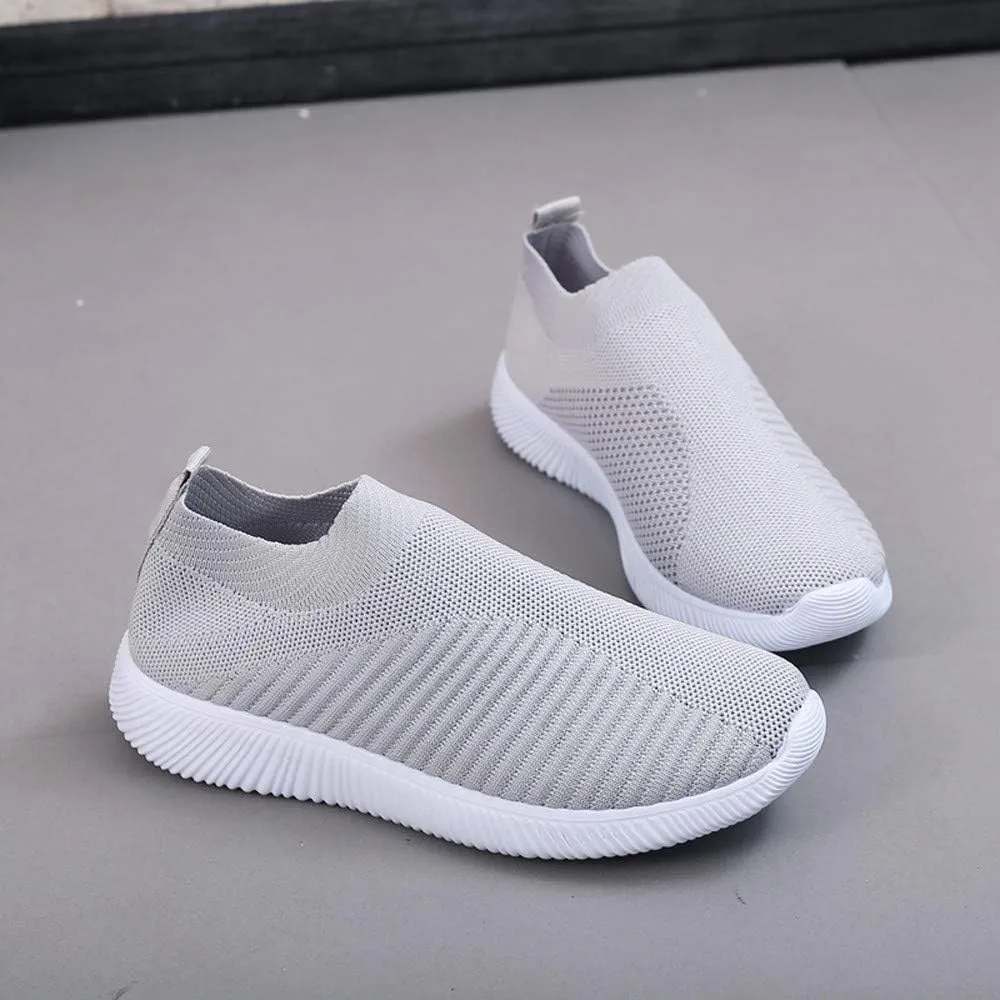 Womens Slip On Walking Shoes Non Slip Running Shoes Mens Casual Shoes Mesh Casual Black Shoes Walking Sneakers Brown Tennis Shoe Cross Trainer Shoe