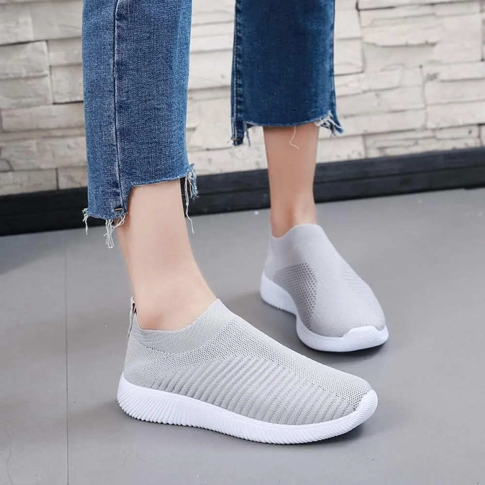 Womens Slip On Walking Shoes Non Slip Running Shoes Mens Casual Shoes Mesh Casual Black Shoes Walking Sneakers Brown Tennis Shoe Cross Trainer Shoe