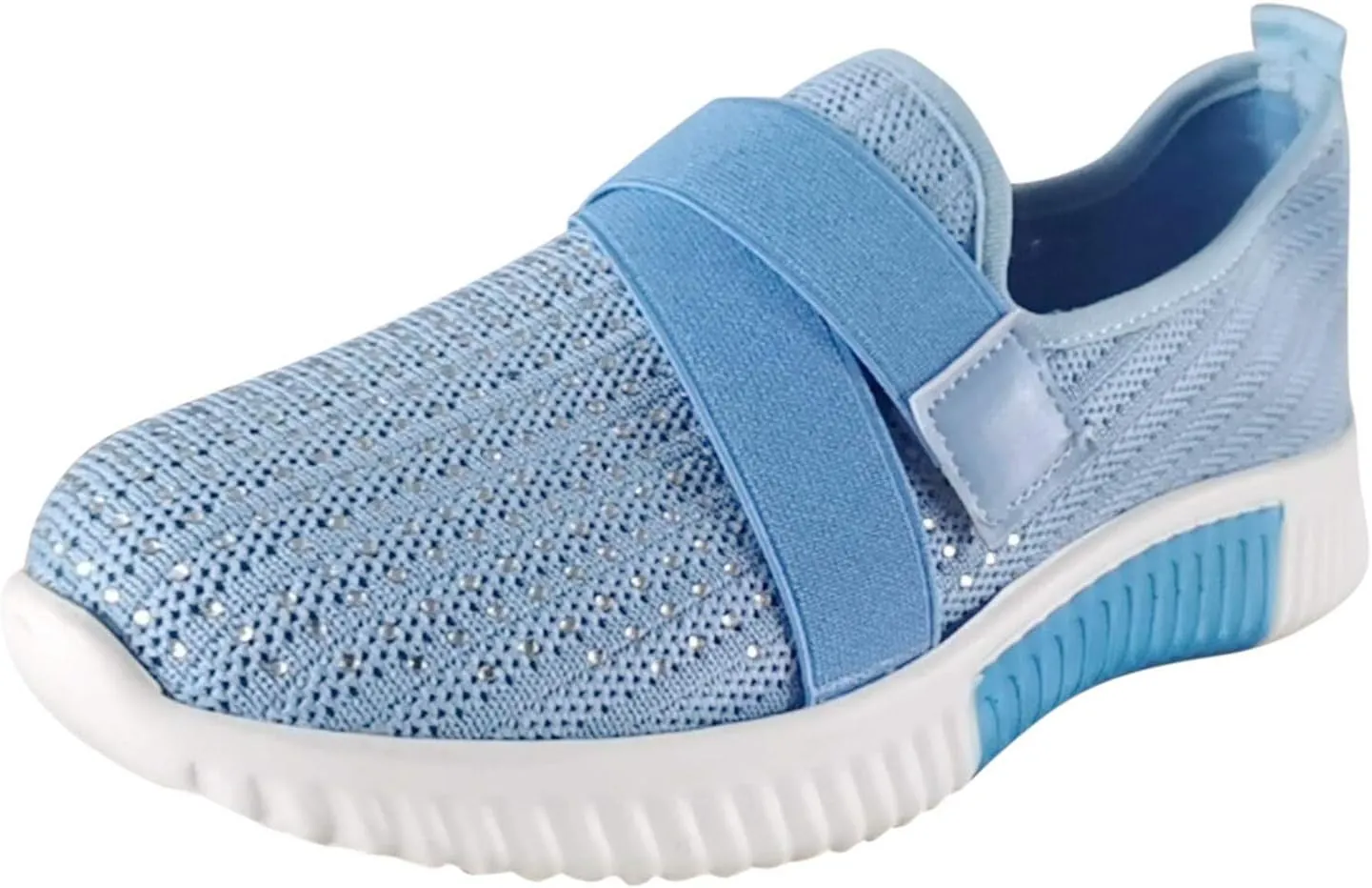 Womens Slip On Walking Shoes Non Slip Running Shoes Mens Casual Shoes Mesh Dress Casual Shoes Slip On Sneakers Black Tennis Shoe Cross Trainer Shoe