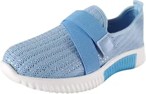 Womens Slip On Walking Shoes Non Slip Running Shoes Mens Casual Shoes Mesh Dress Casual Shoes Slip On Sneakers Black Tennis Shoe Cross Trainer Shoe