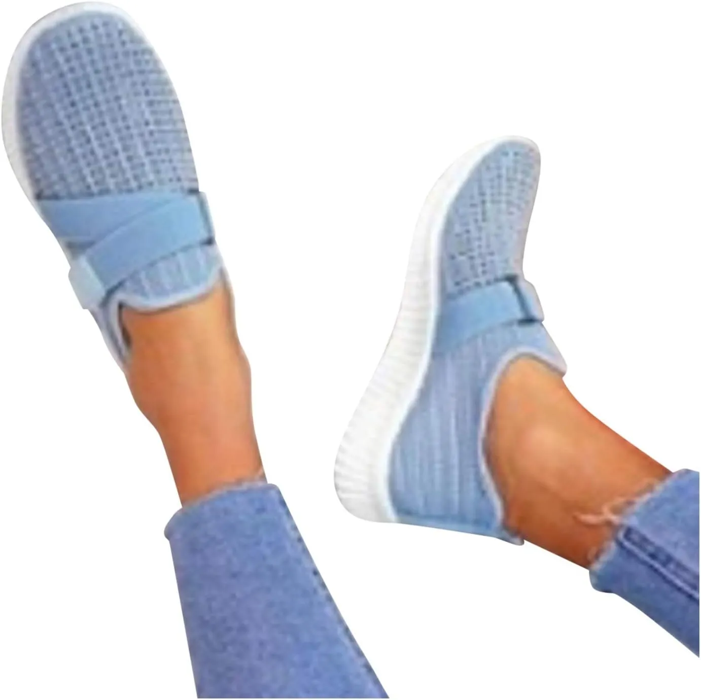 Womens Slip On Walking Shoes Non Slip Running Shoes Mens Casual Shoes Mesh Dress Casual Shoes Slip On Sneakers Black Tennis Shoe Cross Trainer Shoe