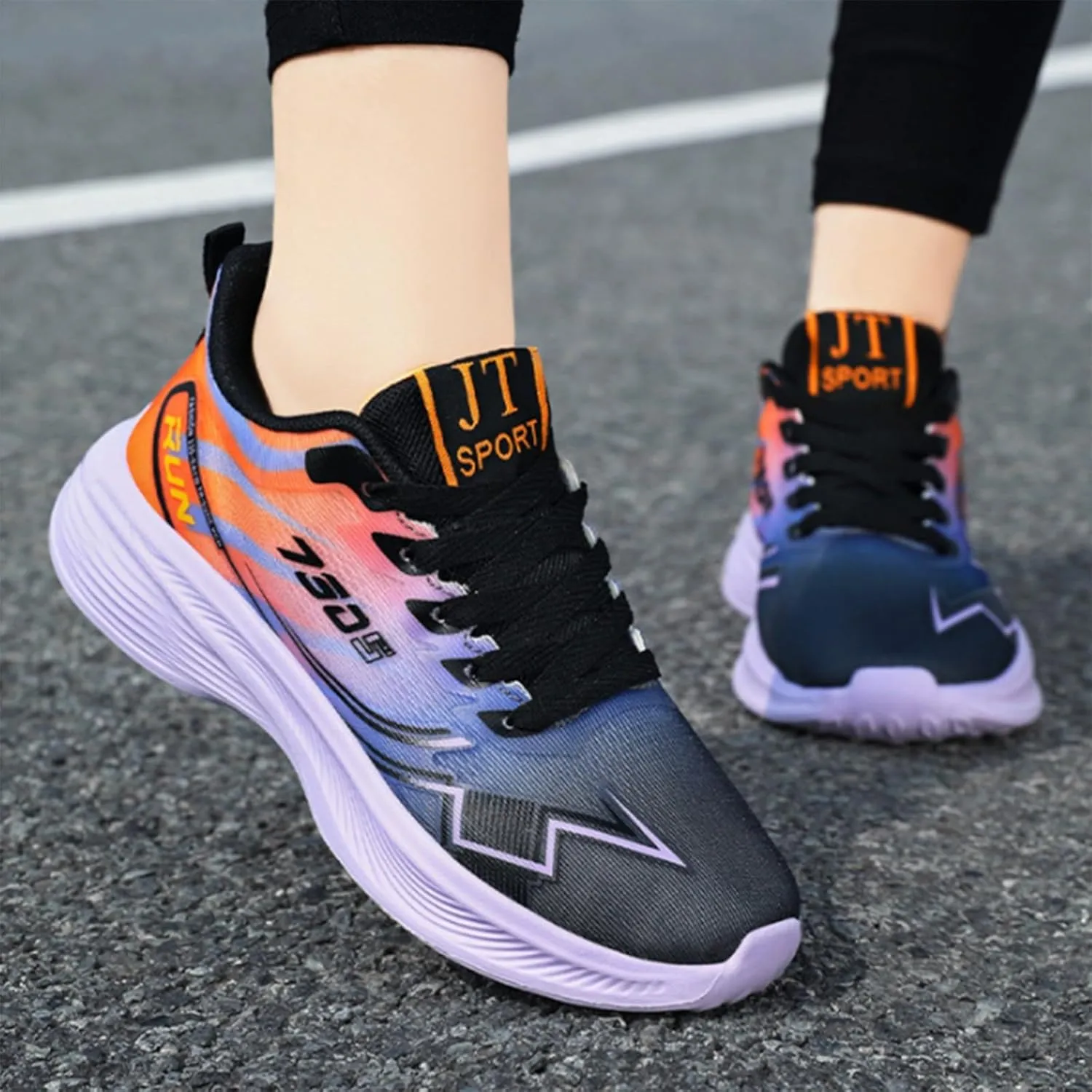 Women's Sneakers Black Non Slip Work Shoes for Women Women's White Fashion Sneakers Round Toe Slip On Casual Womens Loafers with Arch Support Sneakers for Women