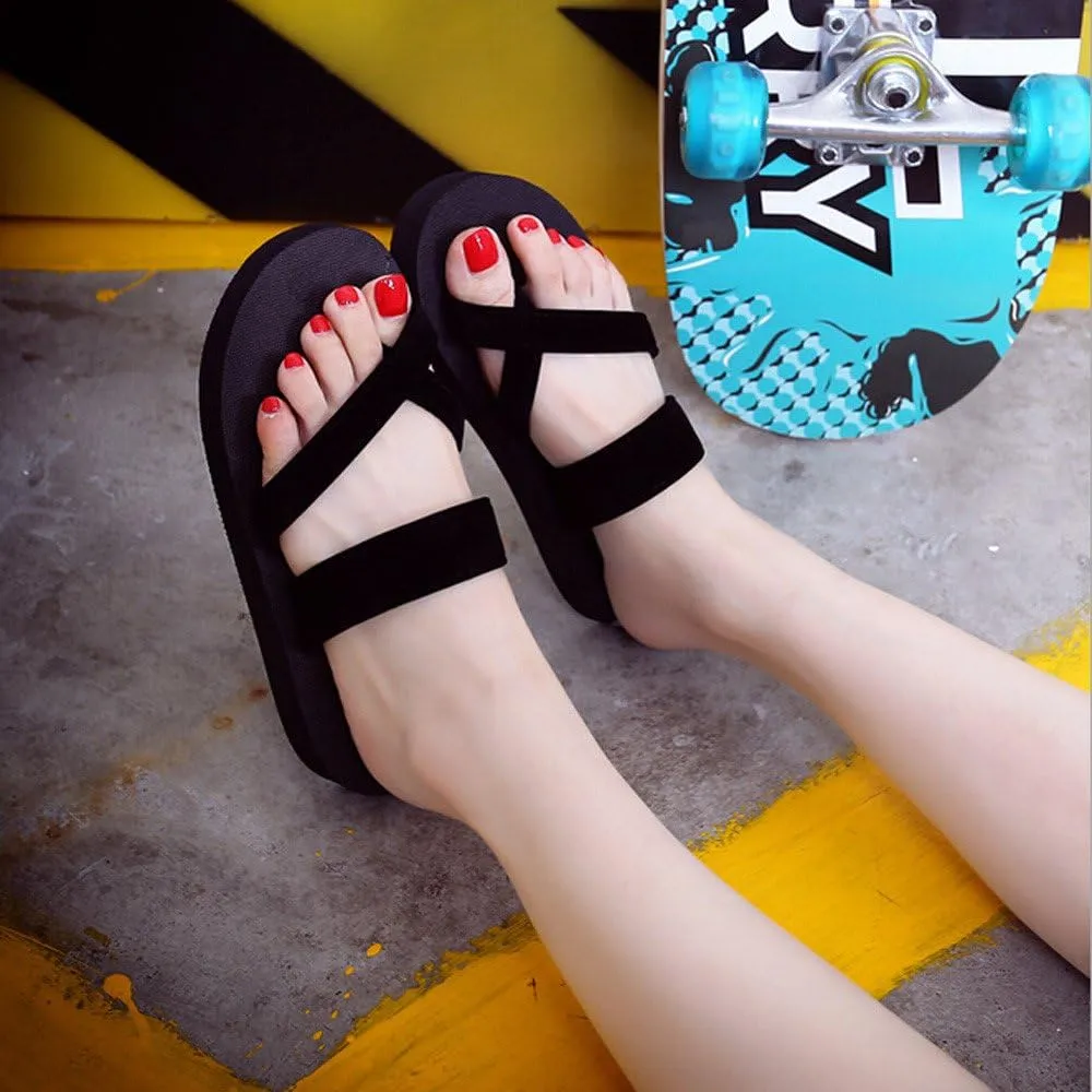 Womens Summer Flip Flops Casual Slippers Flat Sandals Beach Open Toe Shoes Summer Casual