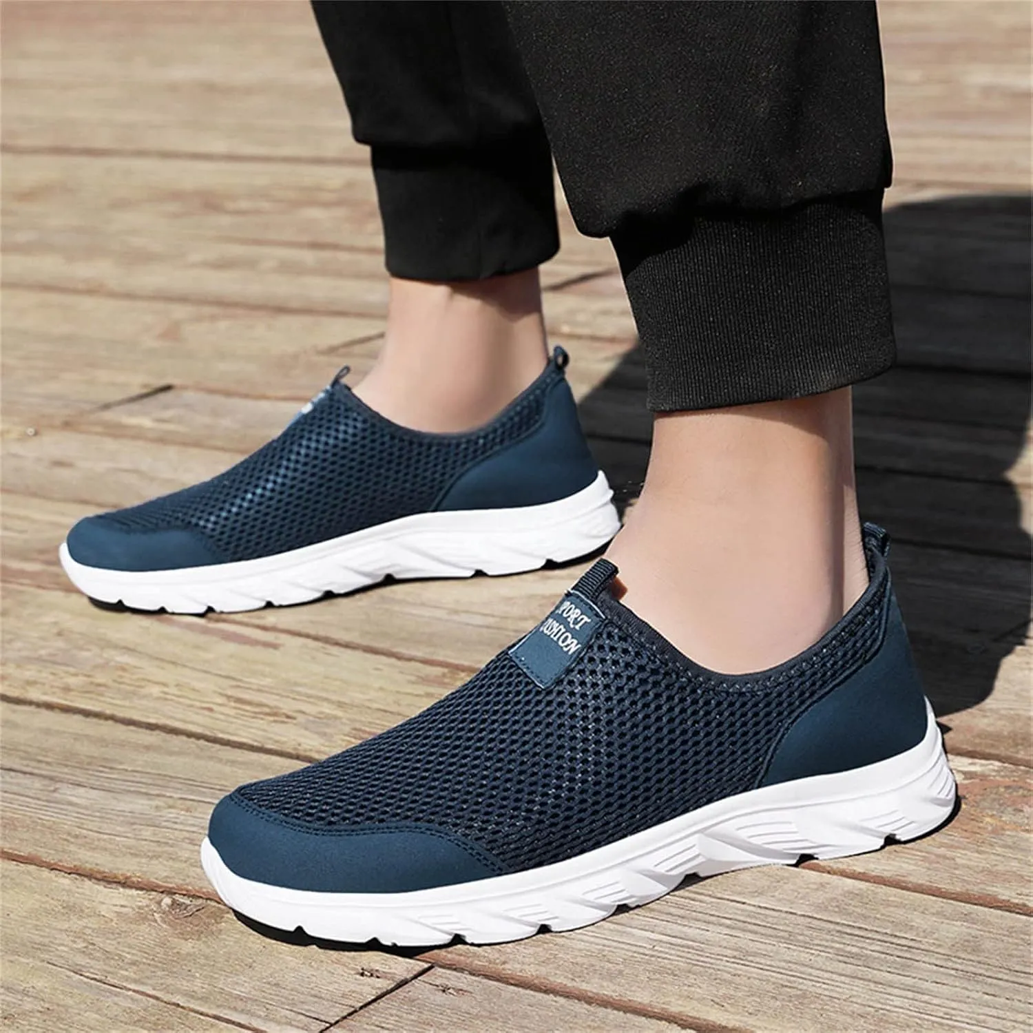Womens Walking Shoes Sock Casual Ladies Fashion Sneakers Non Slip Work Shoes Women Comfort Casual Shoes for Fall Black Sneakers Red Tennis Shoe Loafers Casual Slip On