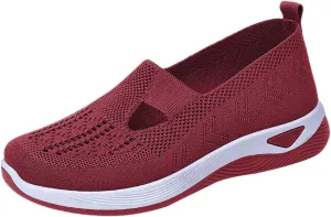 Women's Woven Orthopedic Breathable Soft Shoes Womens Running Shoes Casual Black Casual Shoes Black Sneakers White Tennis Shoe Cross Trainer Shoe