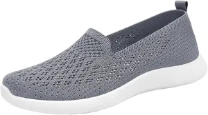 Woven Orthopedic Breathable Solid Color Casual Sport Shoes Comfortable Lighweight Sneakers Soft Sole Comfy Outdoor Walking Shoes for Women